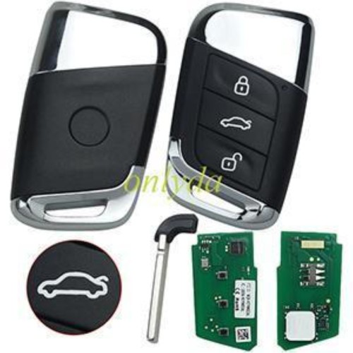 5pcs/lot Free shipping from HK AUTEL MAXIIM IKEY Standard Style IKEYVW003AL 3 Buttons Independent Smart Key (Remote Start/ Left Door/ Right Door)