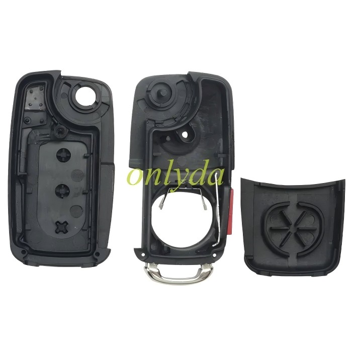 For Audi 3+1 button A8 Remote key blank with panic button