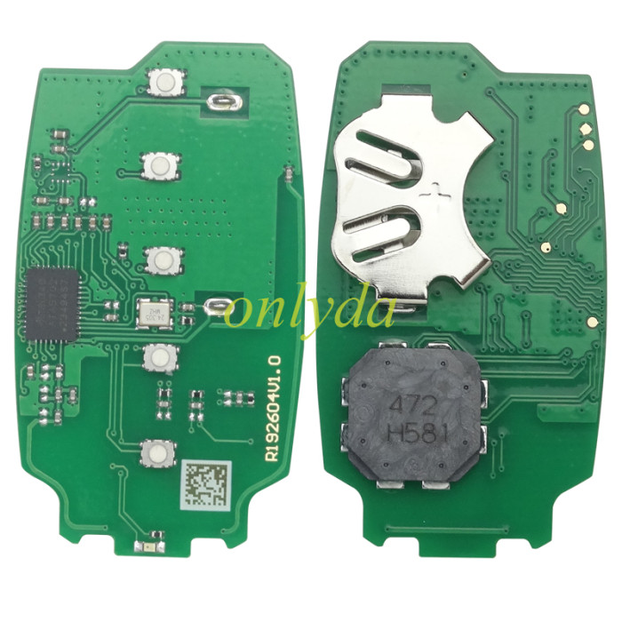 Aftermarket  Hyundai 5 button  Keyless remote key with 433mhz  95440-AA000 Chip:ID6A
