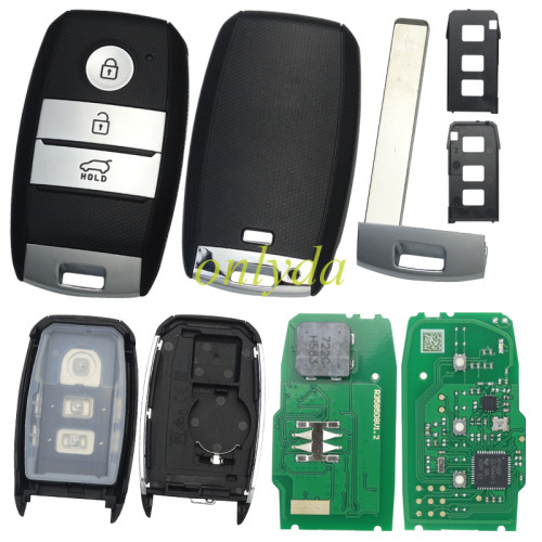 Kia 3 button remote key with 433MHZ with ID8A chip  PN:95440-H8100