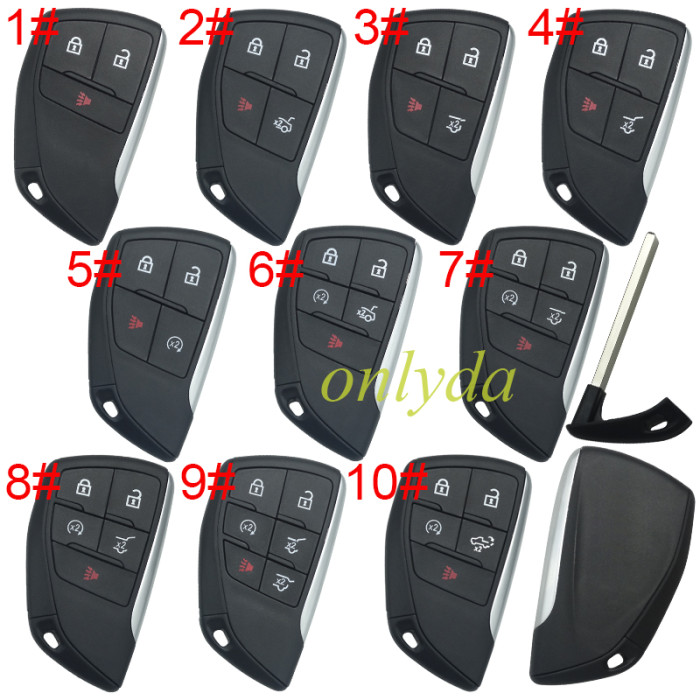 For Buick/Chevrolet/GMC remote key shell without badge place, pls choose the button