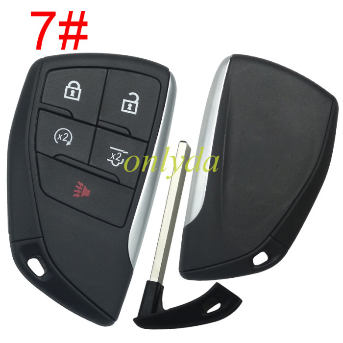 For Buick/Chevrolet/GMC remote key shell without badge place, pls choose the button