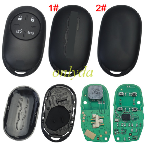 For Fiat 500E (2021-2024) 4button remote key with AES 6A chip 433 MHZ FSK (6000634187)
