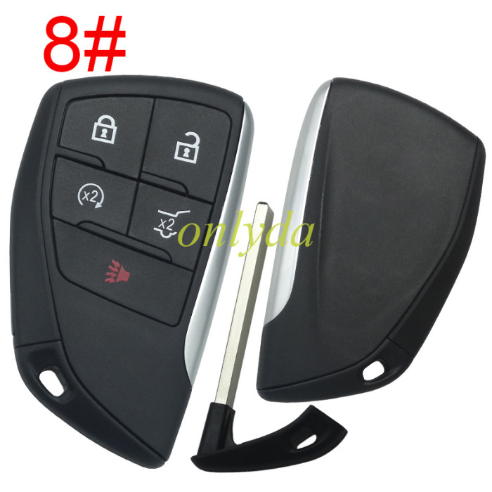 For Buick/Chevrolet/GMC remote key shell without badge place, pls choose the button
