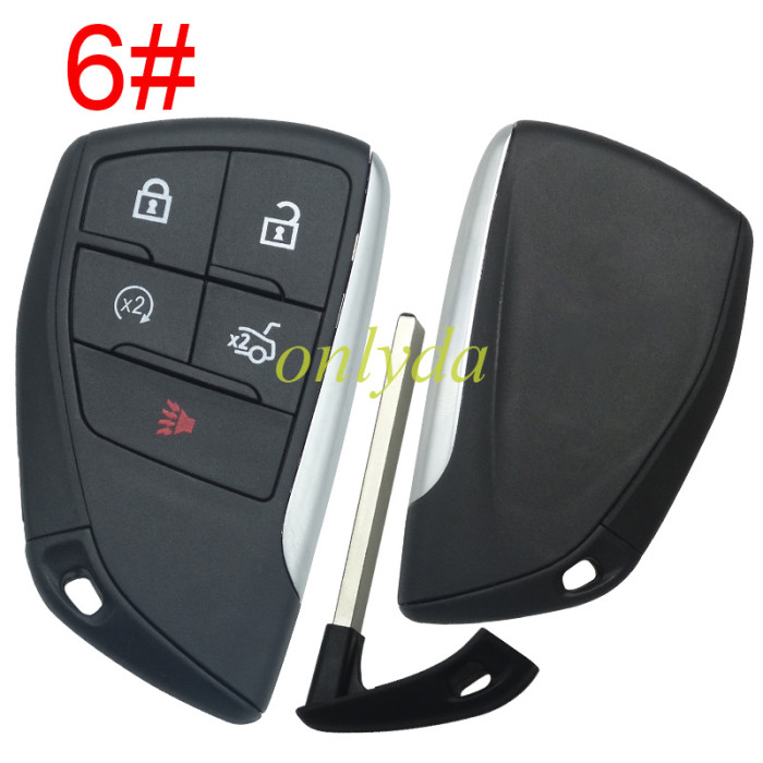 For Buick/Chevrolet/GMC remote key shell without badge place, pls choose the button