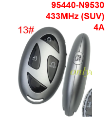 2025Hyundai Tucson smart Remote Key 4Buttons (SUV) 433MHz 95440-N9530/ 4A