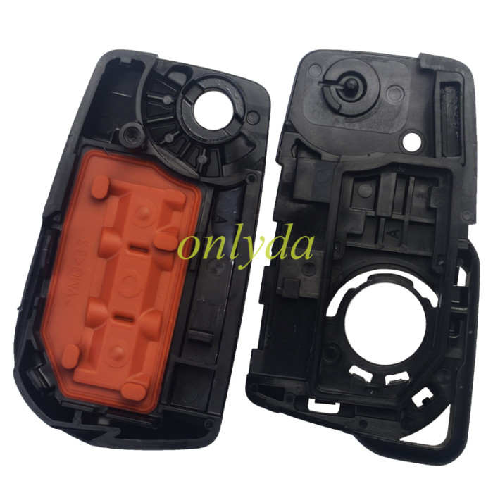 New OEM Toyota Yaris/ Yaris Cross /Aygo Flip Remote Key IDBA &2 Buttons 433.6-434.3MHz（ Hopping Frequency） part number B3W2F2R  without blade
