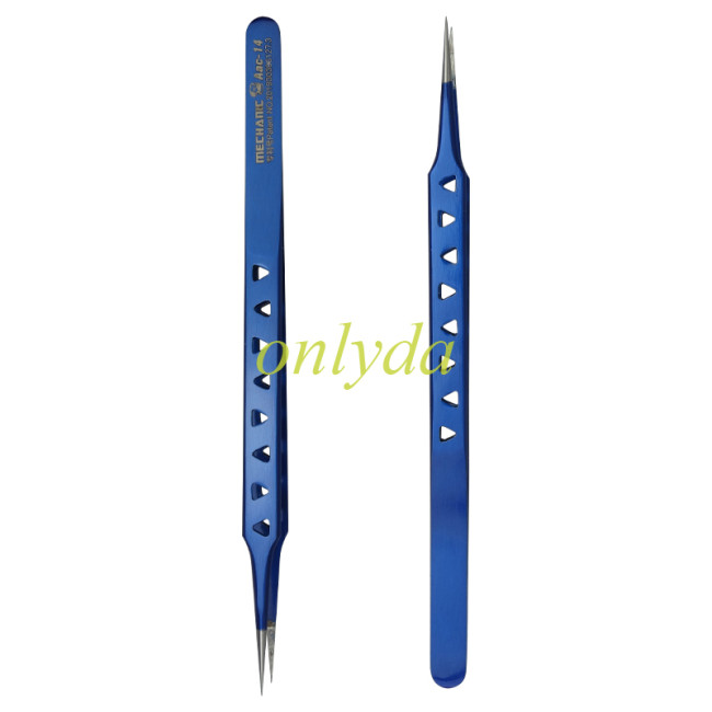 MechFix Extended 8-hole Stainless Steel Pointed Heat Dissipation Tweezers Repair Tools