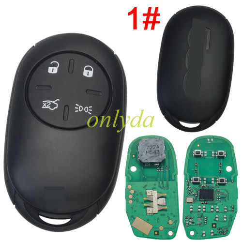 For Fiat 500E (2021-2024) 4button remote key with AES 6A chip 433 MHZ FSK (6000634187)
