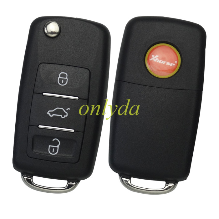 XHORSE XKB512EN 2ndGeneration Wire Remote Key VW B5 Flip 3 Buttons