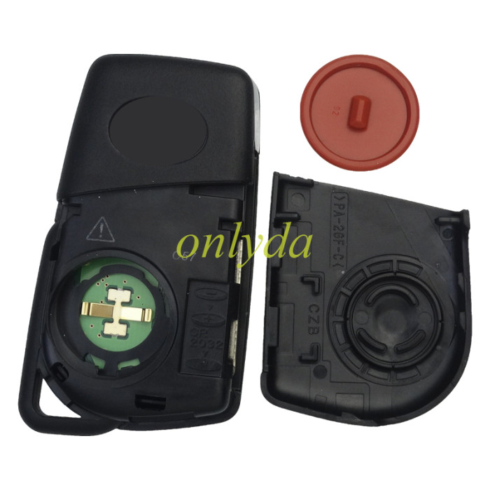 New OEM Toyota Yaris/ Yaris Cross /Aygo Flip Remote Key IDBA &2 Buttons 433.6-434.3MHz（ Hopping Frequency） part number B3W2F2R  without blade