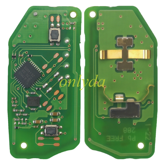 New OEM Toyota Yaris/ Yaris Cross /Aygo Flip Remote Key IDBA &2 Buttons 433.6-434.3MHz（ Hopping Frequency） part number B3W2F2R  without blade