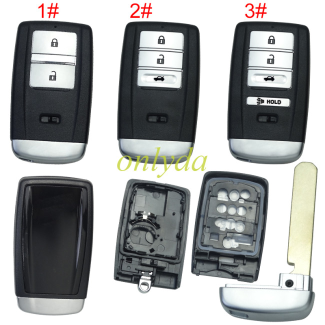For Acura remote Key shell without badge, pls choose the button