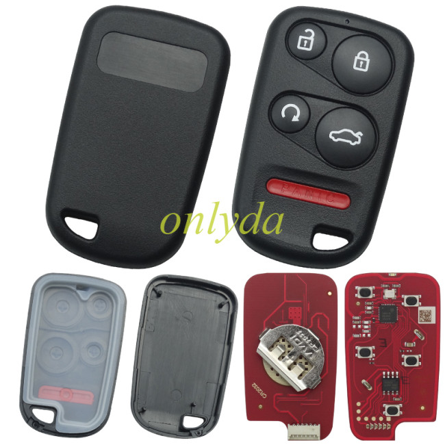 XKHO23EN For Xhorse 2ndGeneration Wire Remote Key Honda Separate 4 buttons with Remote Start and Trunk Button