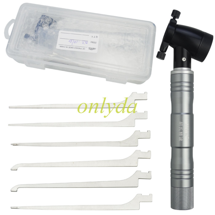 HUK New Eagle Eye Tool: 6 Needles, Thickened Grip, 360 Degree Rotatable Needle Head