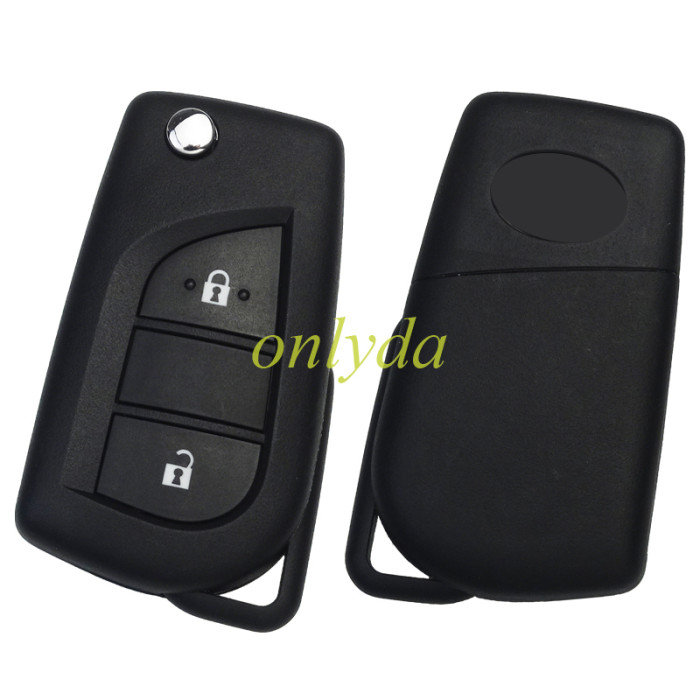 New OEM Toyota Yaris/ Yaris Cross /Aygo Flip Remote Key IDBA &2 Buttons 433.6-434.3MHz（ Hopping Frequency） part number B3W2F2R  without blade