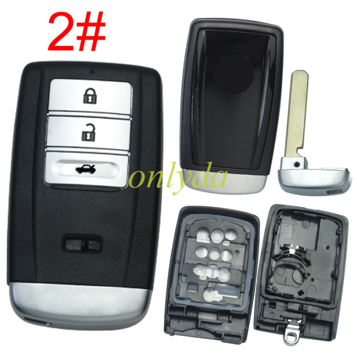 For Acura remote Key shell with badge, pls choose the button