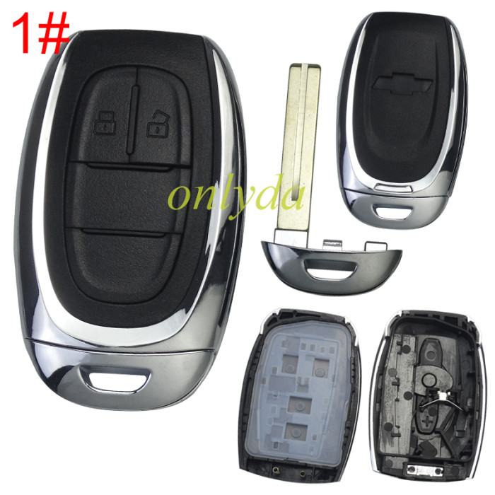 For Chevrolet replacement key shell  with badge, pls choose button