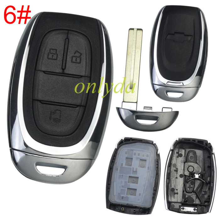 For Chevrolet replacement key shell  with badge, pls choose button