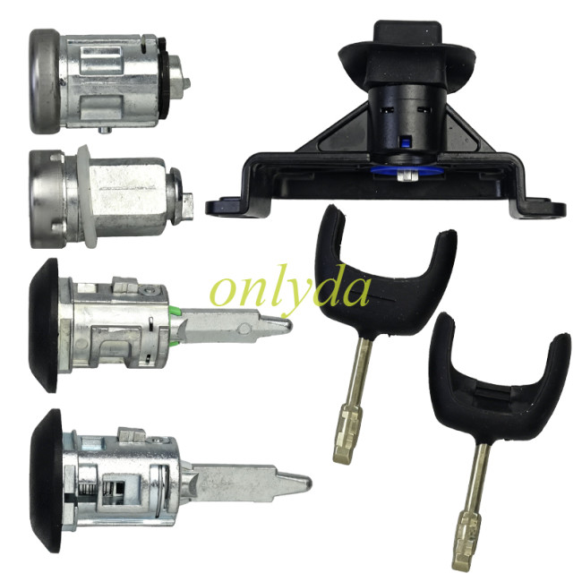 Door Lock lgnition Lock Cylinder Set OE:4874508 6C1AV22050XB For Ford Transit MK7 2006-2011