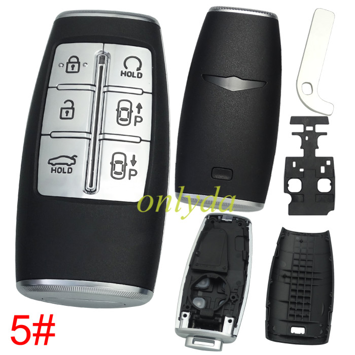 For Hyundai  remote key shell with  badge ， pls choose button