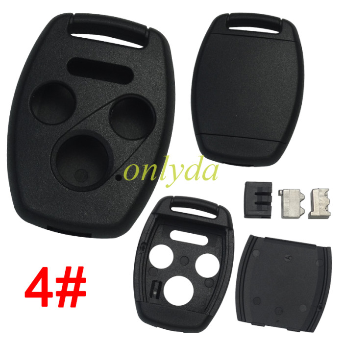 Stronger version For Honda remote key shell without badge, support for xhorse/keydiy universal blade, pls choose button