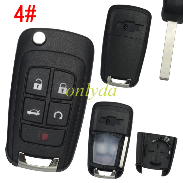 For Chevrolet remote key shell with cross badge, pls choose the button