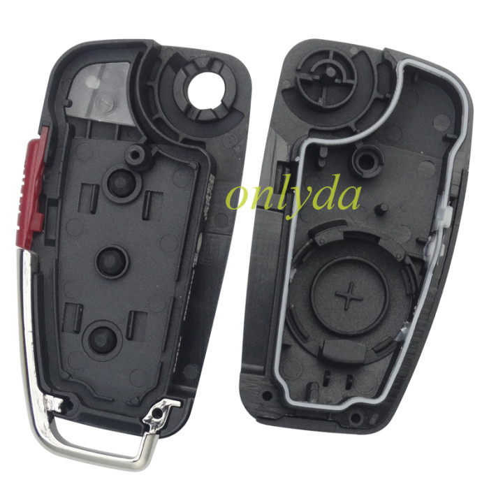 Audi A3 3/3+1 button remote key shell with blade HU162, without badge, pls choose model