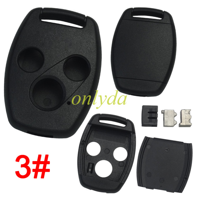 Stronger version For Honda remote key shell without badge, support for xhorse/keydiy universal blade, pls choose button