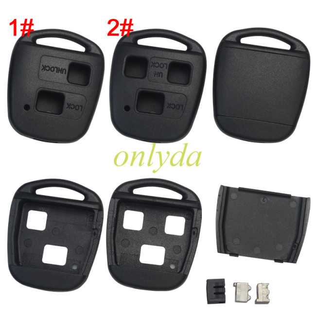 Stronger version for Toyota remote key shell, with badge, pls choose model