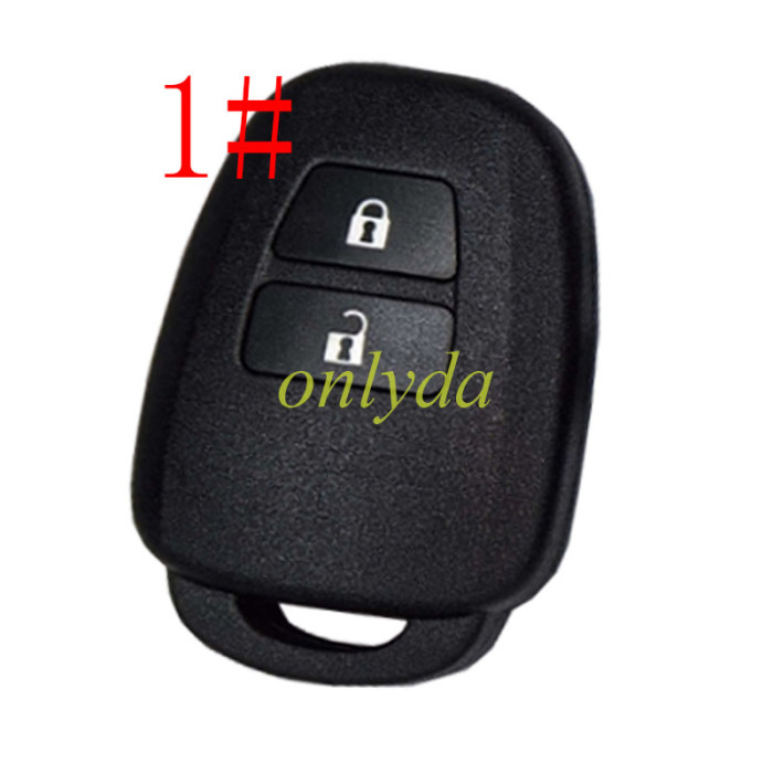 Stronger version for Toyota remote key shell with badge, pls choose the model