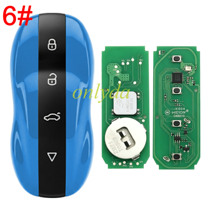 KEYDIY ZB71-4 Smart Key Amber  For 46, 47, 48, 49, 4A, MQB48, 5C Chip Types, pls choose color