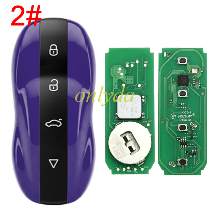 KEYDIY ZB71-4 Smart Key Amber  For 46, 47, 48, 49, 4A, MQB48, 5C Chip Types, pls choose color