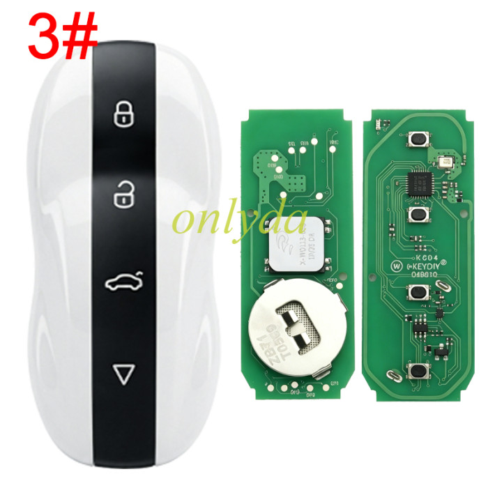 KEYDIY ZB71-4 Smart Key Amber  For 46, 47, 48, 49, 4A, MQB48, 5C Chip Types, pls choose color