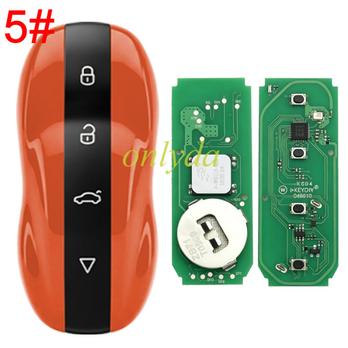 KEYDIY ZB71-4 Smart Key Amber  For 46, 47, 48, 49, 4A, MQB48, 5C Chip Types, pls choose color