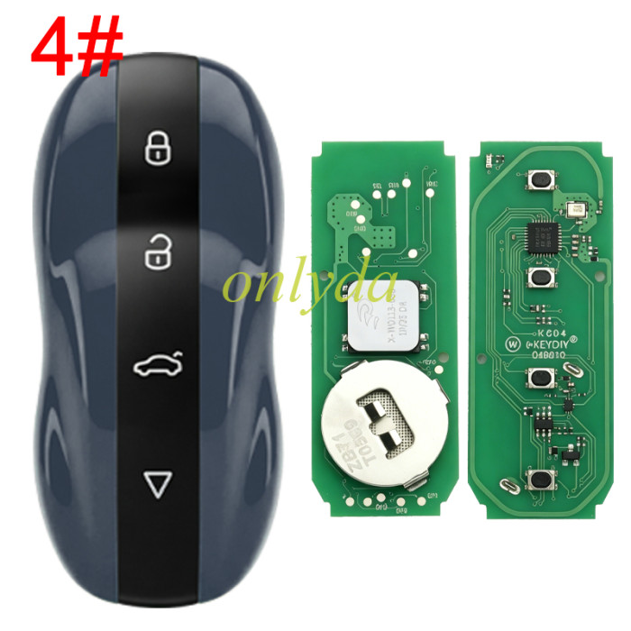 KEYDIY ZB71-4 Smart Key Amber  For 46, 47, 48, 49, 4A, MQB48, 5C Chip Types, pls choose color