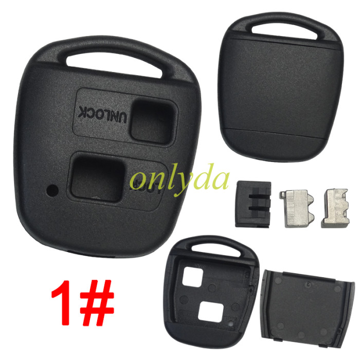 Stronger version for Toyota remote key shell, with badge, pls choose model