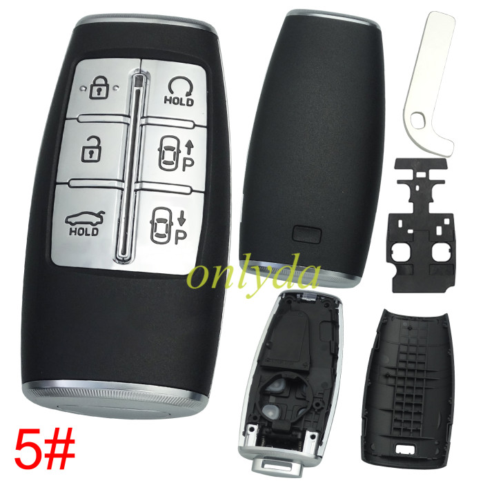 For Hyundai  remote key shell without  badge ， pls choose button