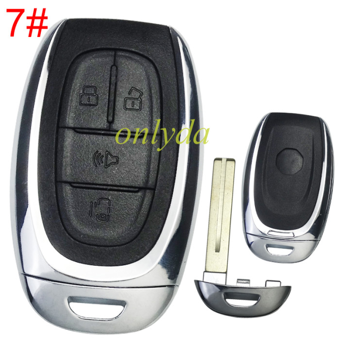 For MG replacement key shell  with badge, pls choose model