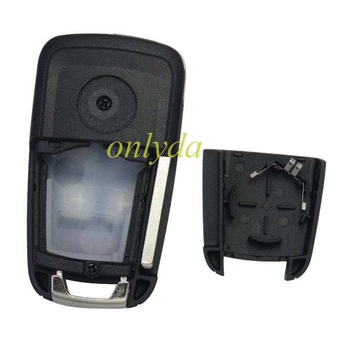 FOr Chevrolet/Opel/ Buick remote key shell HU100 blade with roundbadge place, pls choose the button