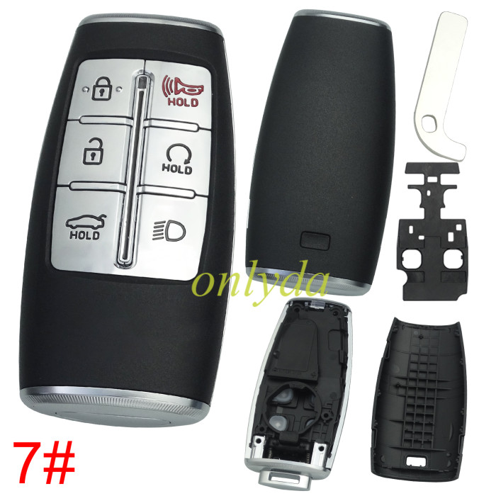 For Hyundai  remote key shell without  badge ， pls choose button