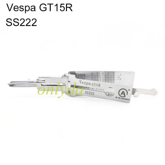 Vespa GT15R SS222 2-in-1 locksmith tool
