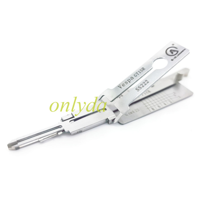 Vespa GT15R SS222 2-in-1 locksmith tool