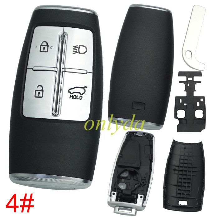 For Hyundai  remote key shell without  badge ， pls choose button