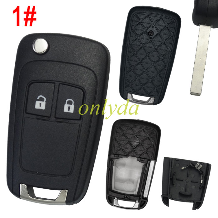 For Chevrolet/Opel/ Buick remote key shell without badge, pls choose the button