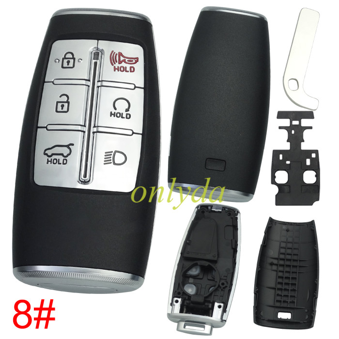 For Hyundai  remote key shell without  badge ， pls choose button