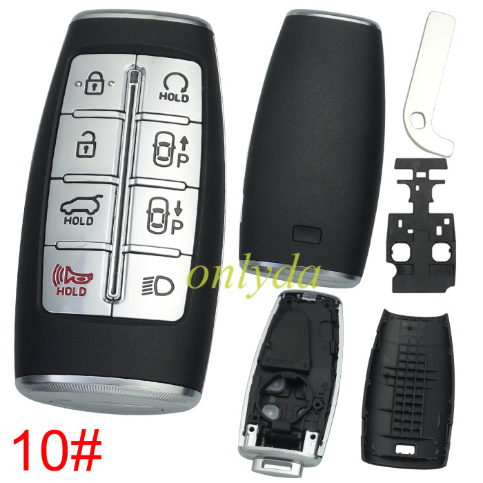 For Hyundai  remote key shell without  badge ， pls choose button