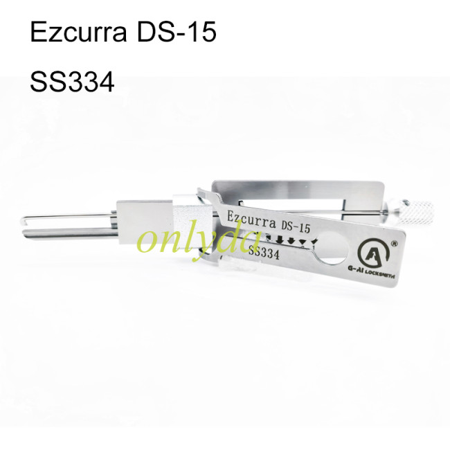 Ezcurra Ds-15 SS334 2-in-1 locksmith tool