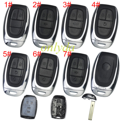 For MG replacement key shell  with badge, pls choose model