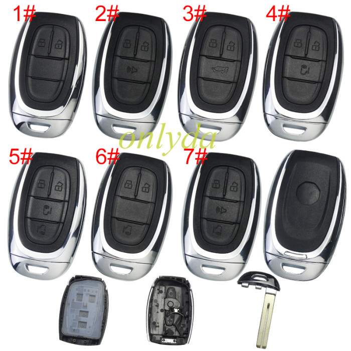 For MG replacement key shell  with badge, pls choose model